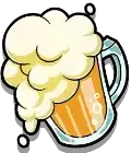 Beer mug symbol in Le Prechaun