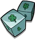 Dice symbol in Le Prechaun